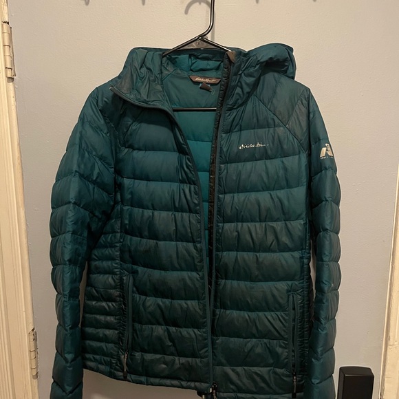 Eddie Bauer Teal Quilted Jacket - Picture 1 of 4